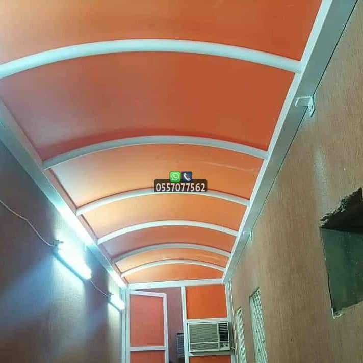 خطوات تركيب مظلات الممرات والمداخل