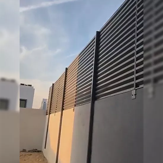 سواتر حديد شرائح أنواع سواتر الشرائح الحديدية