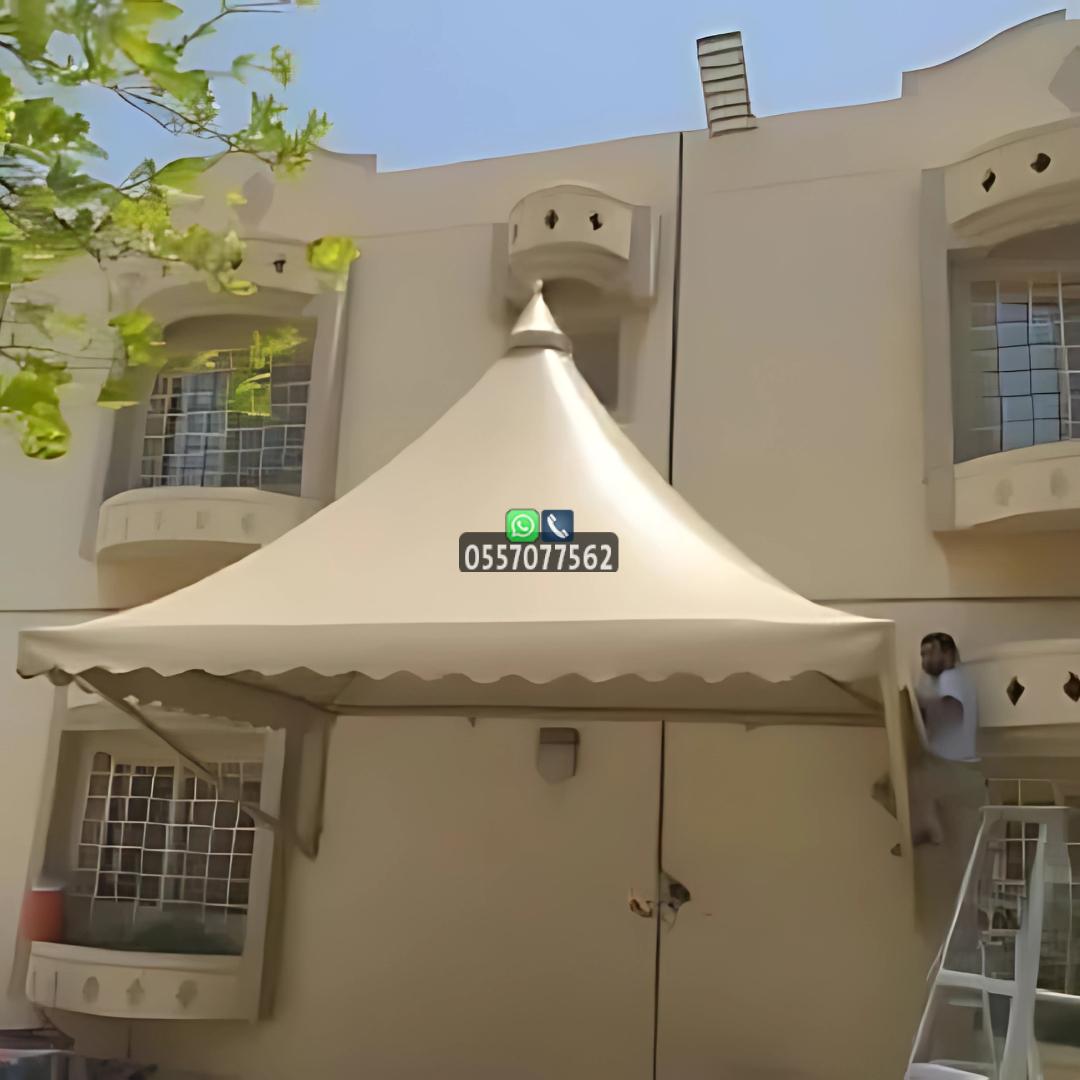 تركيب مظلات هرمية في الرياض وجدة 0557077562