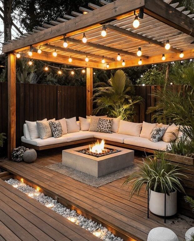 جلسات شتوية للحوش في جدة | تركيب جلسات حدائق خارجية