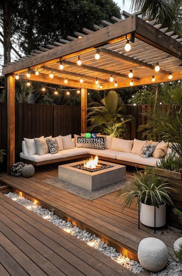 جلسات شتوية للحوش في جدة