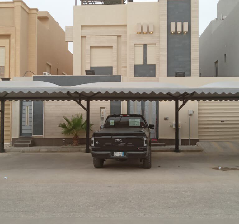 مظلات مواقف حي الاندلس
